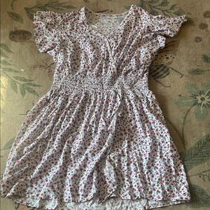 Sincerely Jules Pink and White Floral Casual Dress